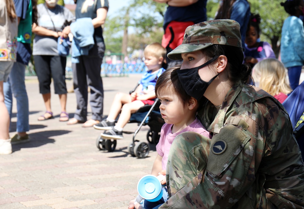 Camp Zama ACS holds pinwheel planting festival to raise child abuse awareness