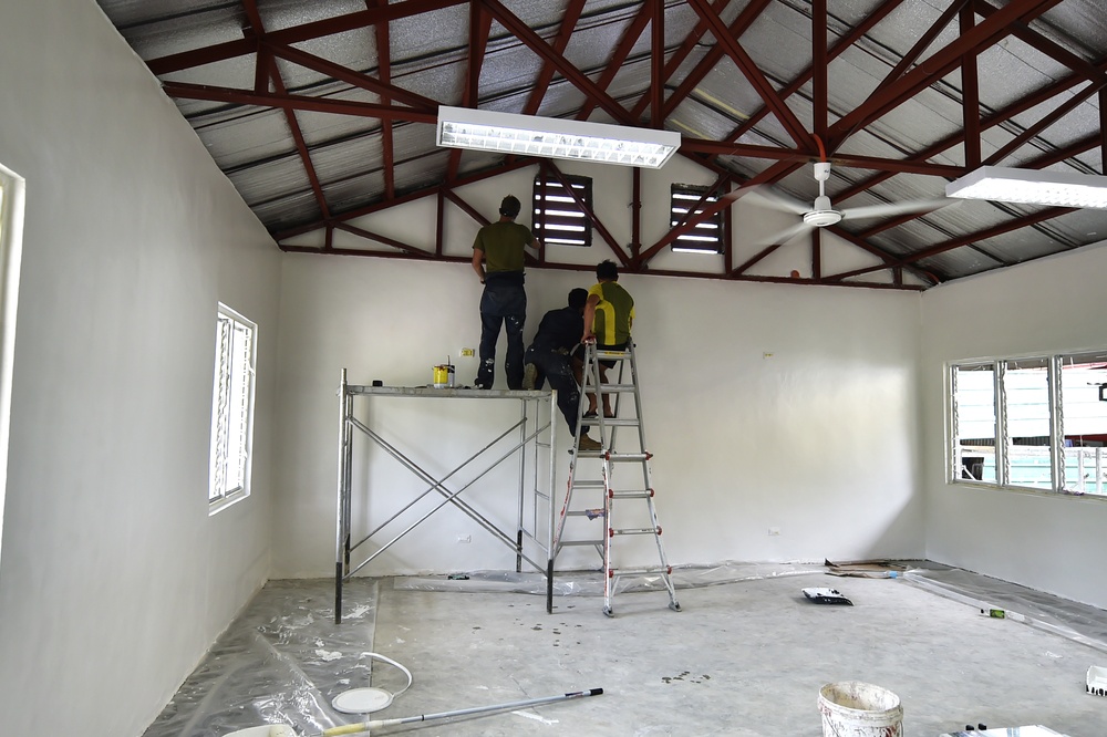 Balikatan 21: USMC-PA put final touches on daycare center