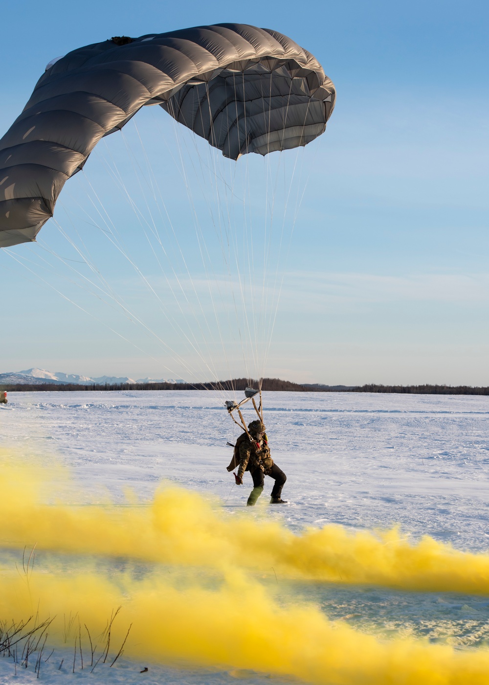 Special Tactics Airmen conduct airborne operations at JBER