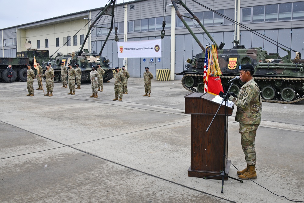 538th Forward Support Company Change of Command