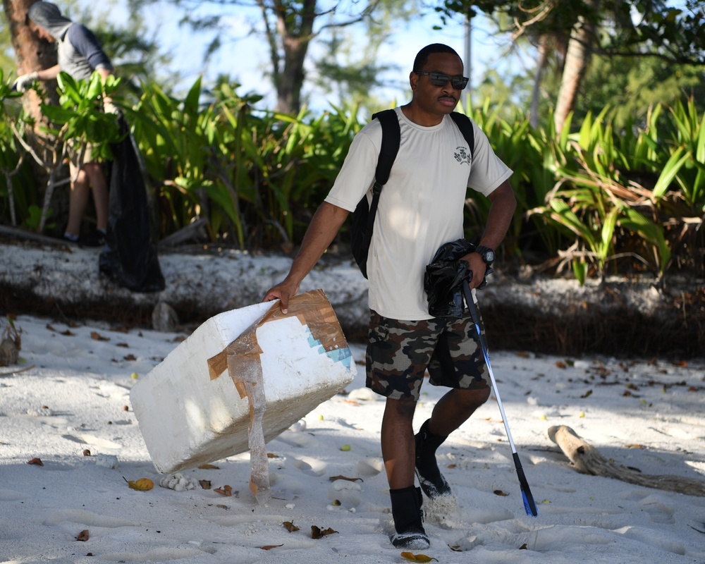 Admin Beach Cleanup for Earth Day
