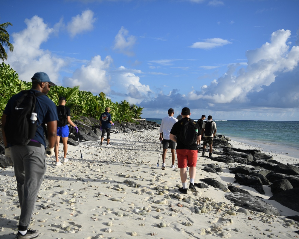 Admin Beach Cleanup for Earth Day