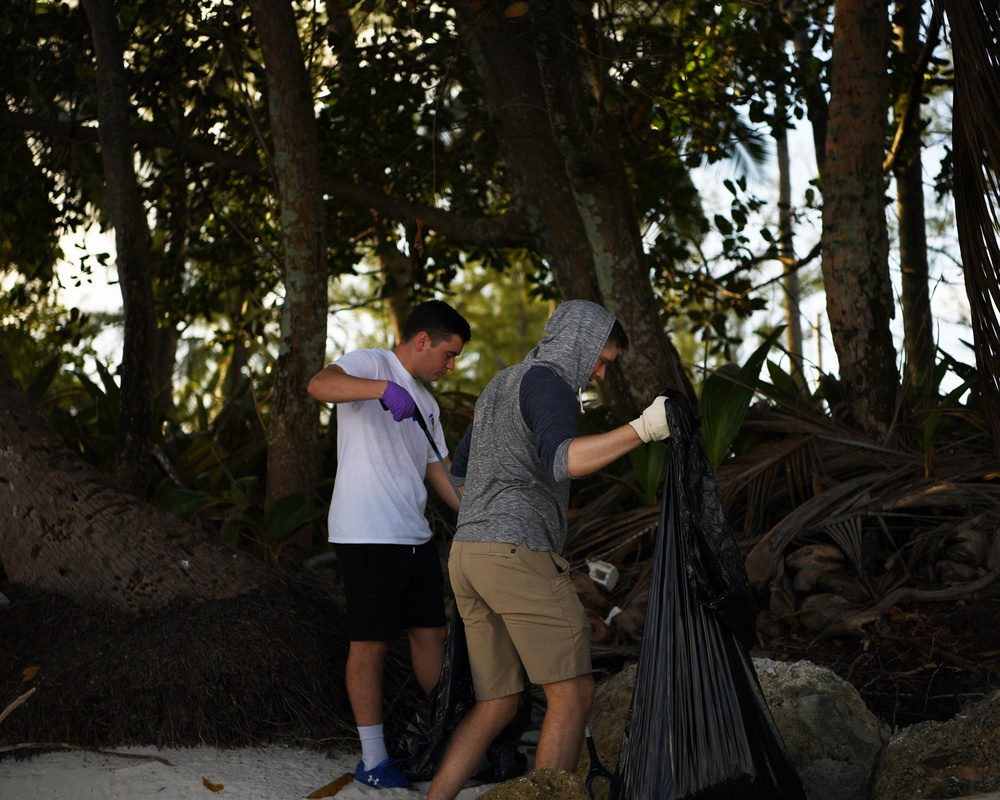 Admin Beach Cleanup for Earth Day