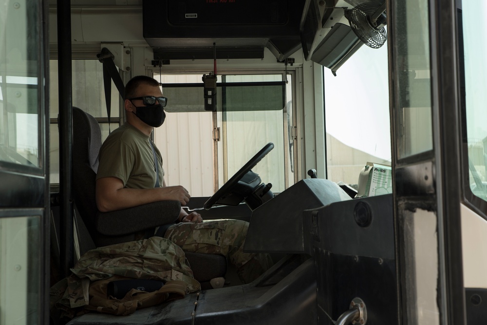 Ground transportation Airmen keep the mission rolling