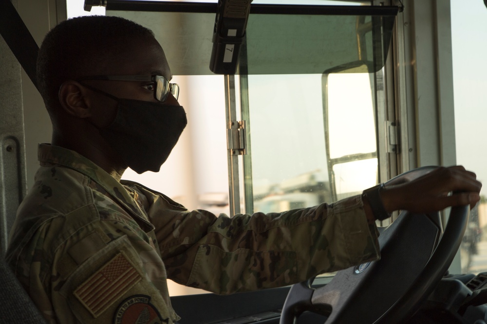 Ground transportation Airmen keep the mission rolling