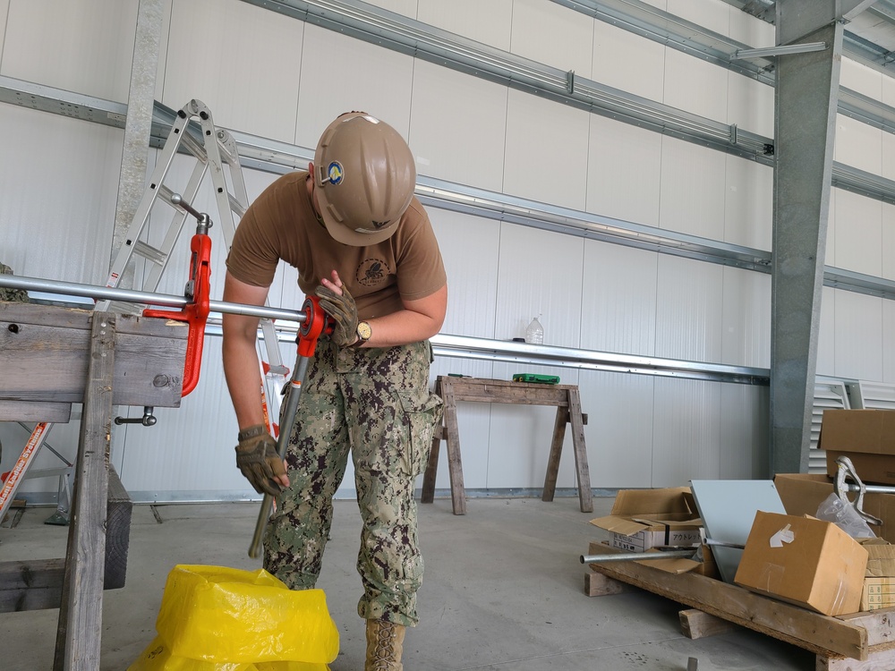 NMCB 4 Builds Pre-Engineered Buildings for NBU 7