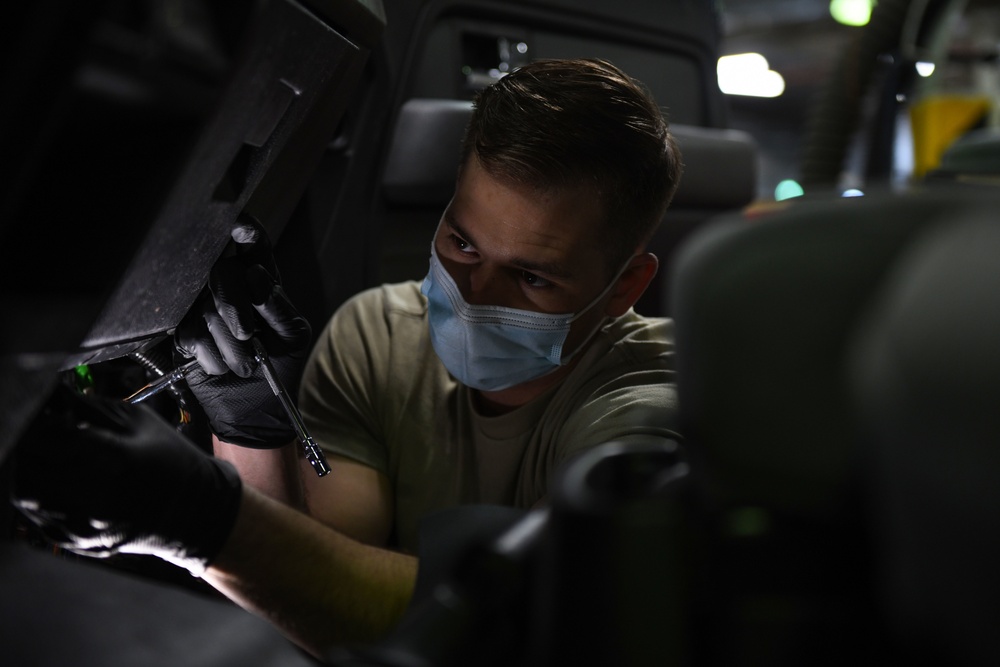 31st LRS Airmen take care of business