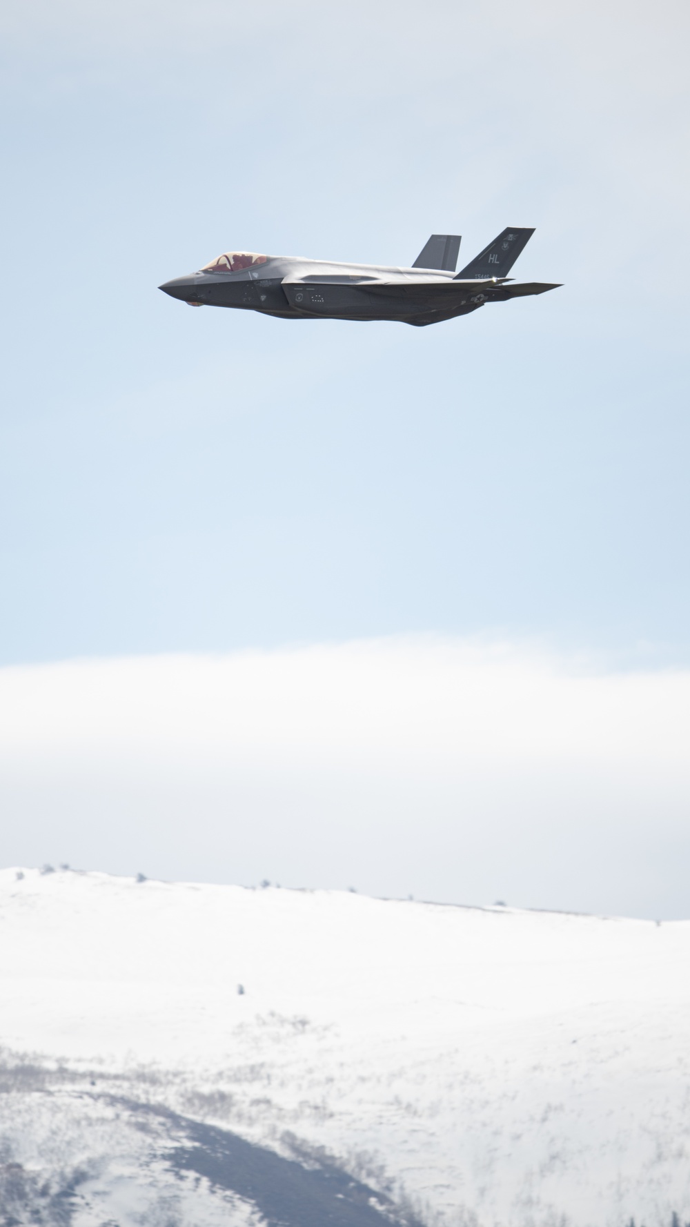 F-35 Demonstration Team practices aerial routine over Hill Air Force Base