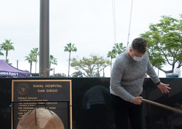 USMC 1st Lt. (Ret.) Micah Weesner Rings the Gong to Celebrate Completing Cancer Treatment
