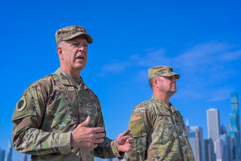 Maj. Gen. Rich Neely Promotes 183rd Airlift Wing Stephen Unverzagt to Major