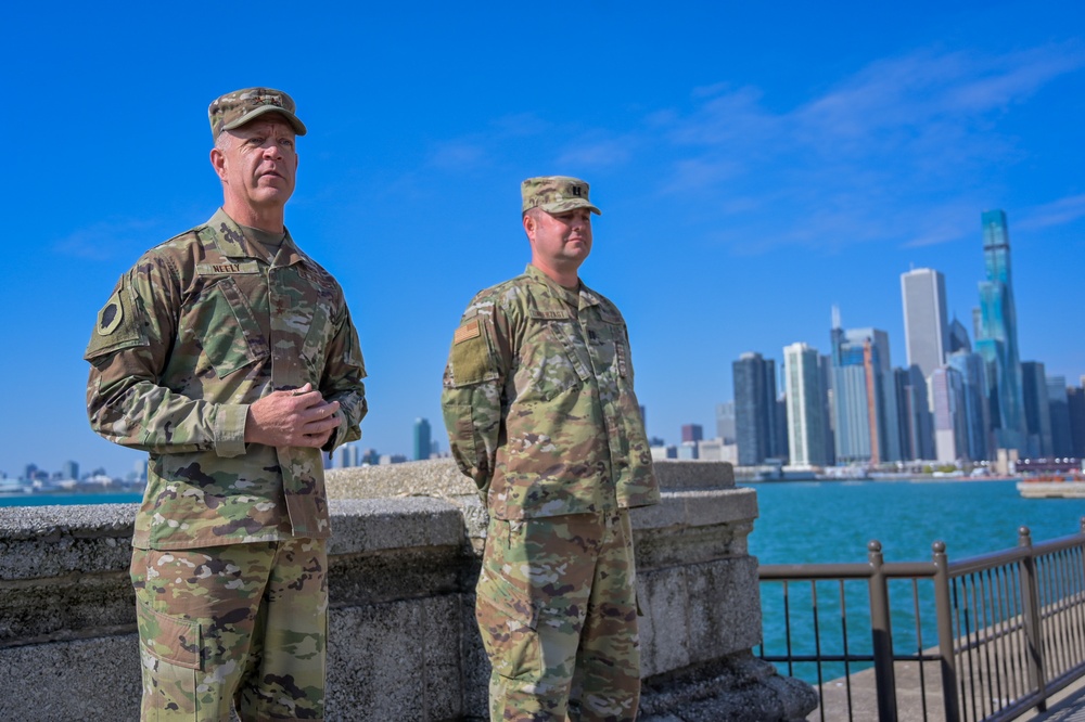 Maj. Gen. Rich Neely Promotes 183rd Airlift Wing Stephen Unverzagt to Major