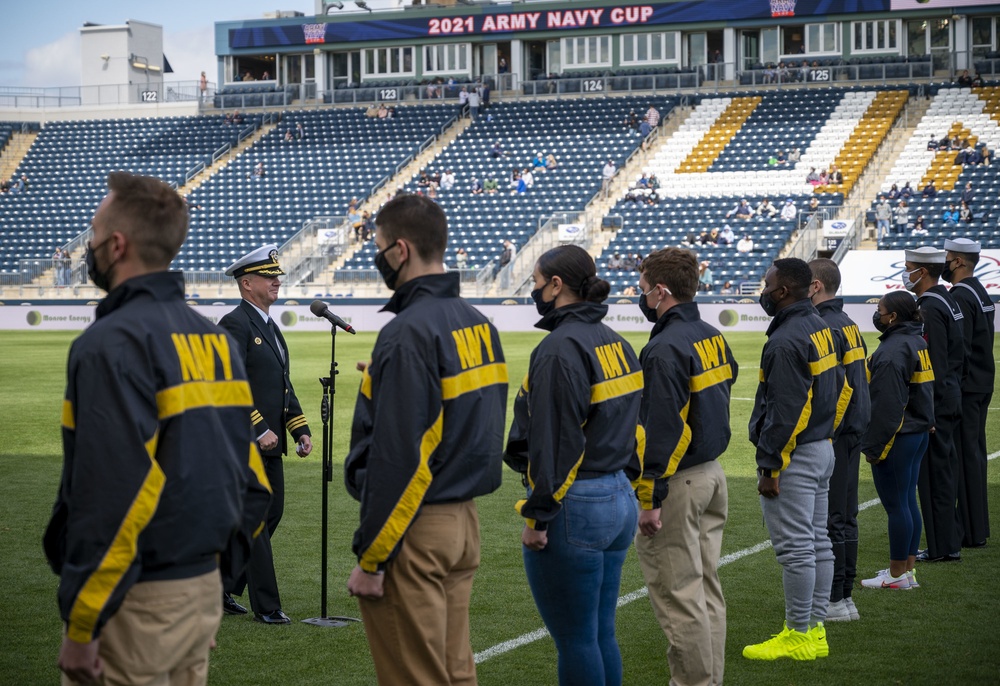 Oath of Enlistment held during the Army-Navy Cup IX