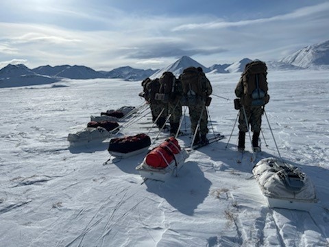 North of the Arctic Circle ski movement