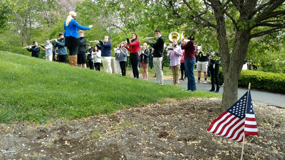 High school band performance