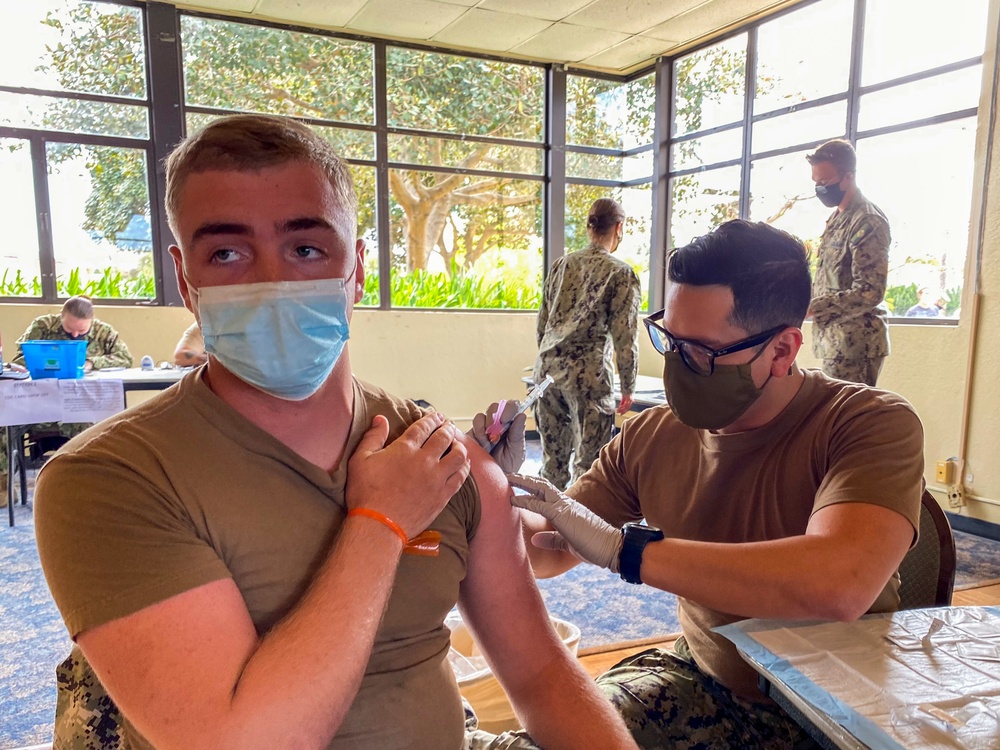 NMCB-3 Seabees Receive COVID-19 Vaccine