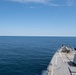 USS Winston S. Churchill (DDG 81) conducts horizon reference unit drills with the aircraft carrier USS Gerald R. Ford (CVN 78).