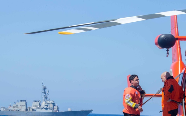 U.S. Coast Guard conducts training with U.S. Navy