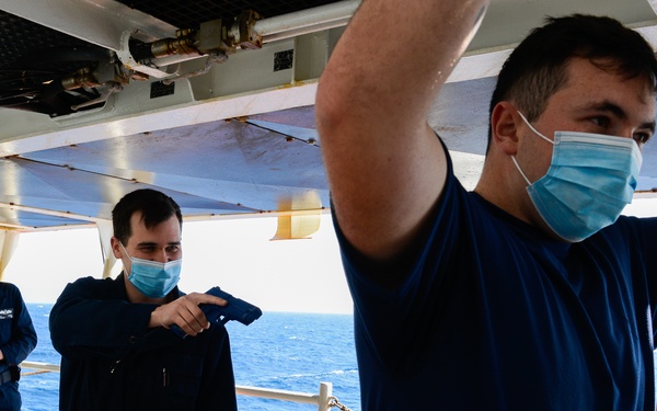 U.S. Coast Guard conducts training with U.S. Navy