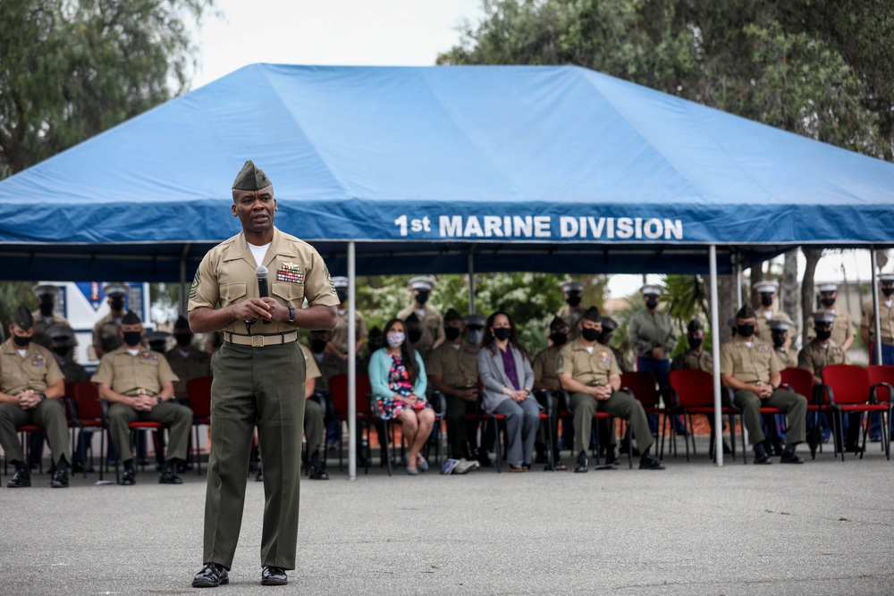 1st Marine Division Sgt Maj post and relief