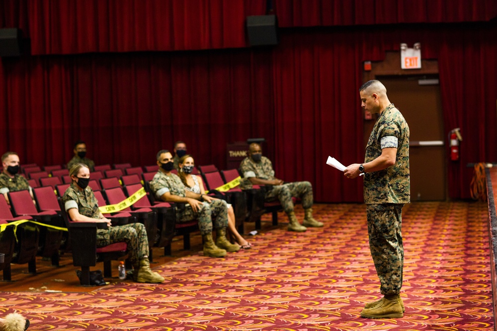 Relief Ceremony: Sgt. Maj. Ramos, HQBN Sergeant Major, MCBH