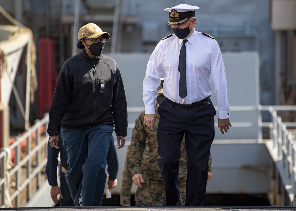 Commander Naval Base Devonport Visits Carter Hall