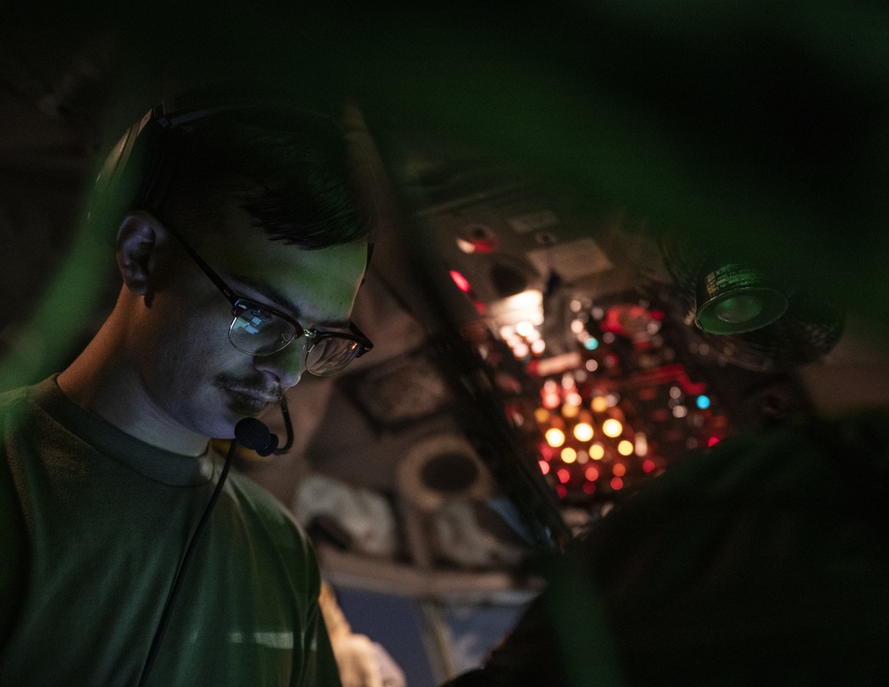 97th Expeditionary Air Refueling Squadron refuel F-15's and F-16's