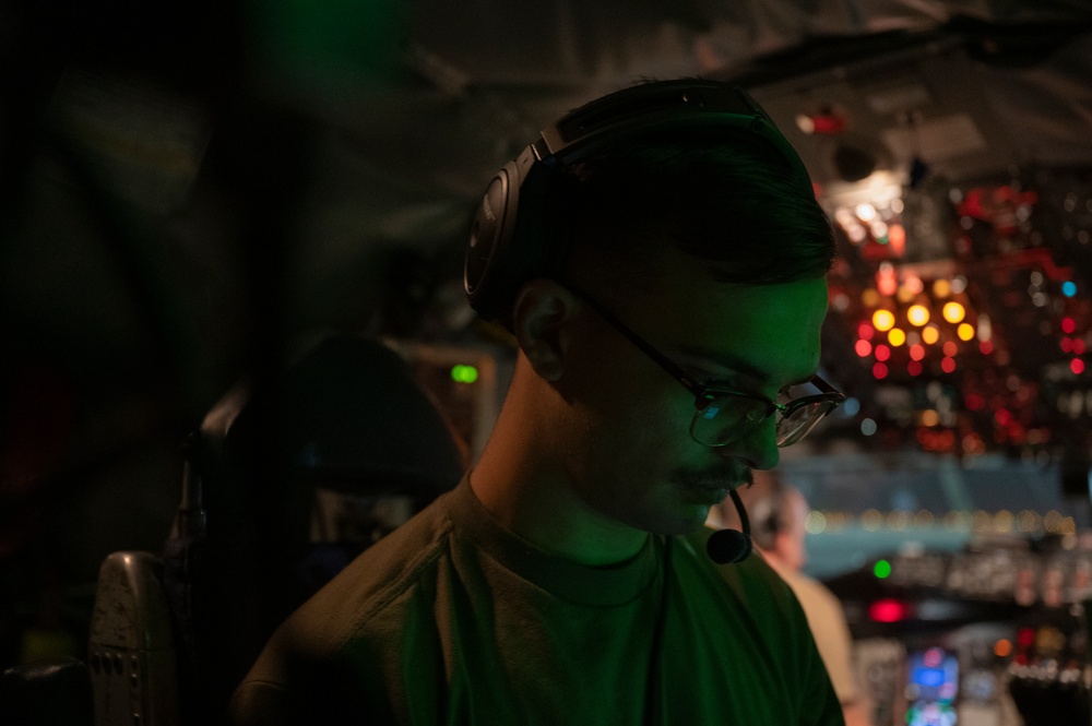 97th Expeditionary Air Refueling Squadron refuel F-15's and F-16's