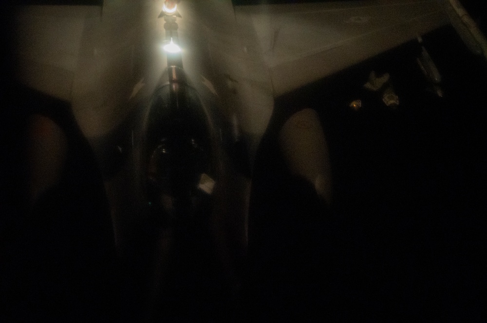 97th Expeditionary Air Refueling Squadron refuel F-15's and F-16's