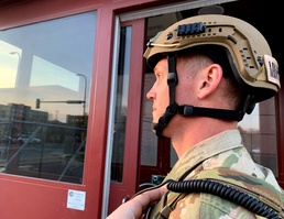 Guarding the Convention Center