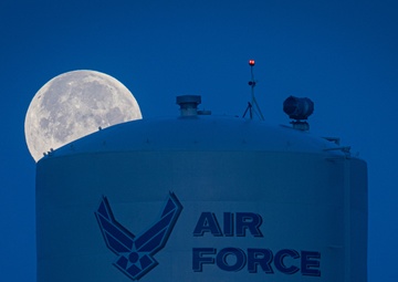 Supermoon over Hurlburt Field