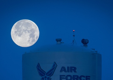 Supermoon over Hurlburt Field