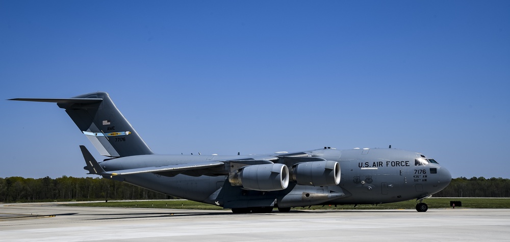 Dover AFB aircraft prepare for takeoff