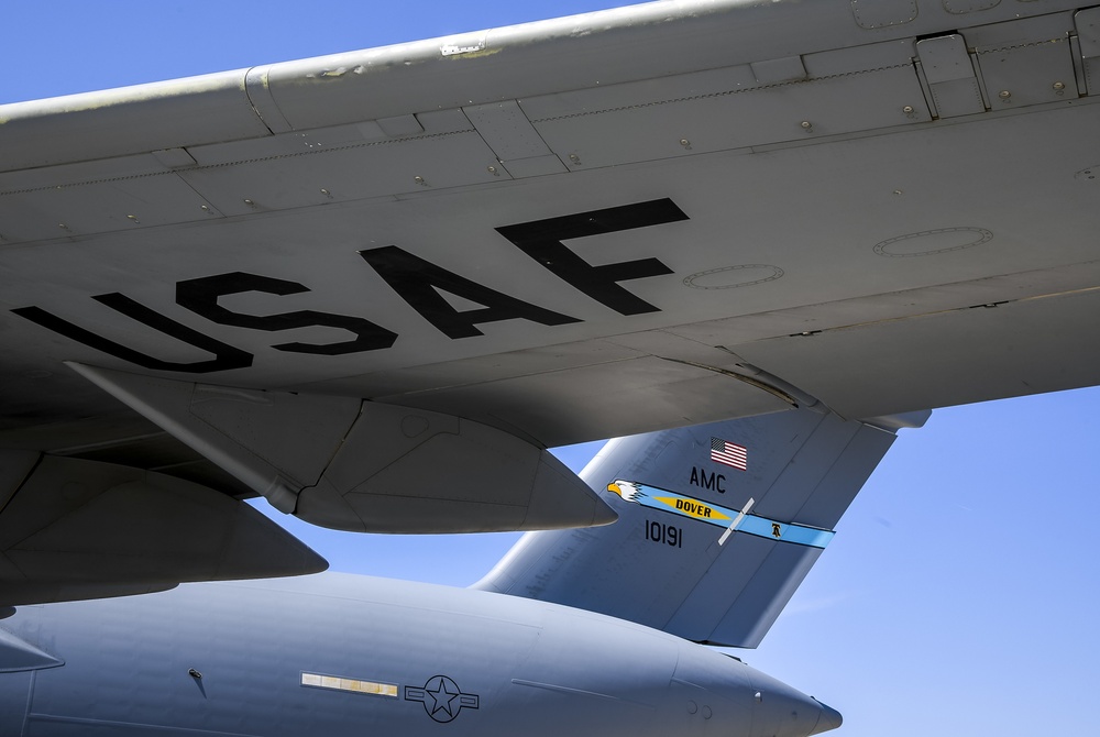 Dover AFB aircraft prepare for takeoff