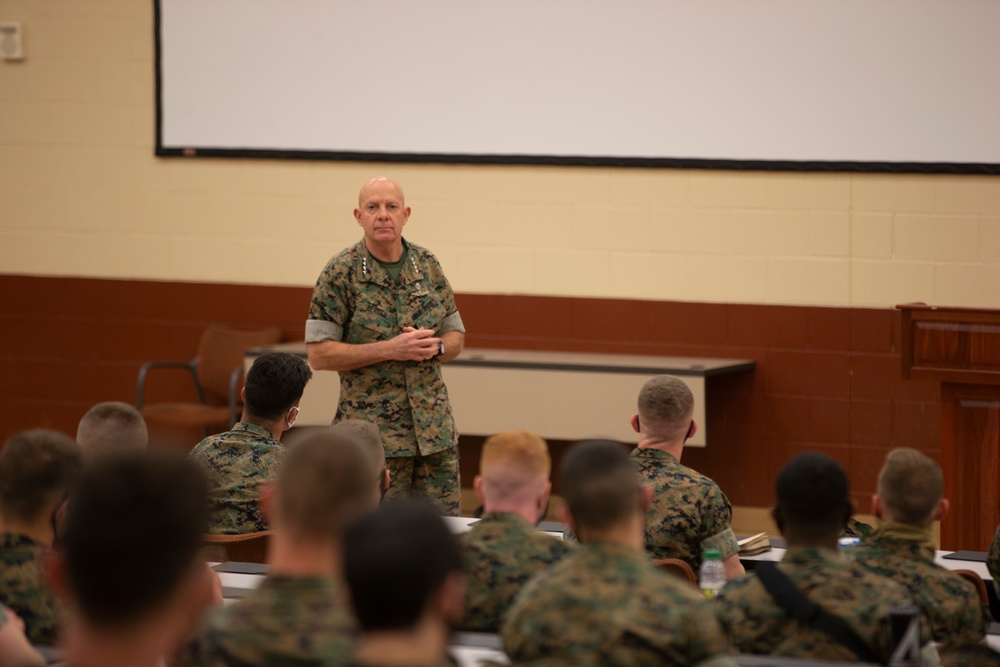 CMC speaks at The Basic School