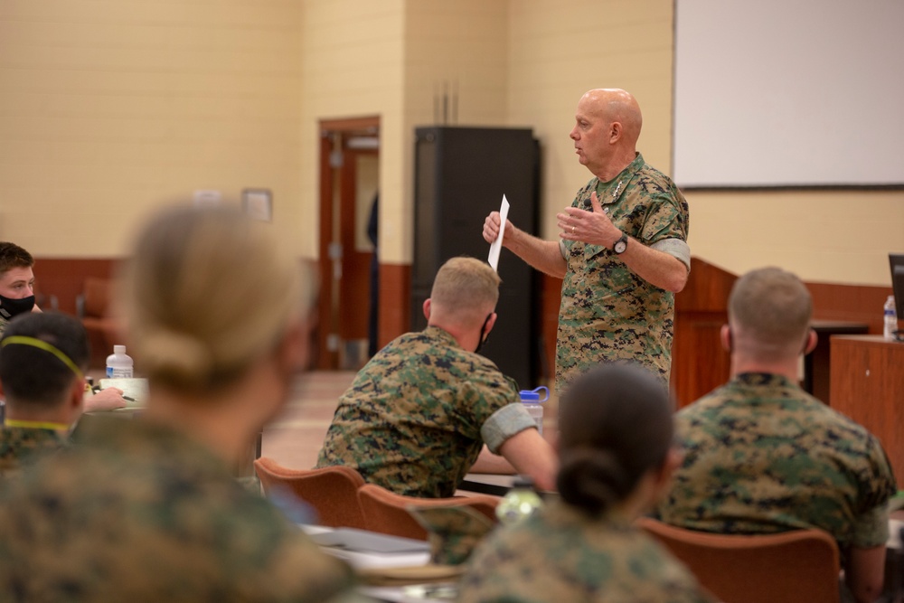 CMC speaks at The Basic School