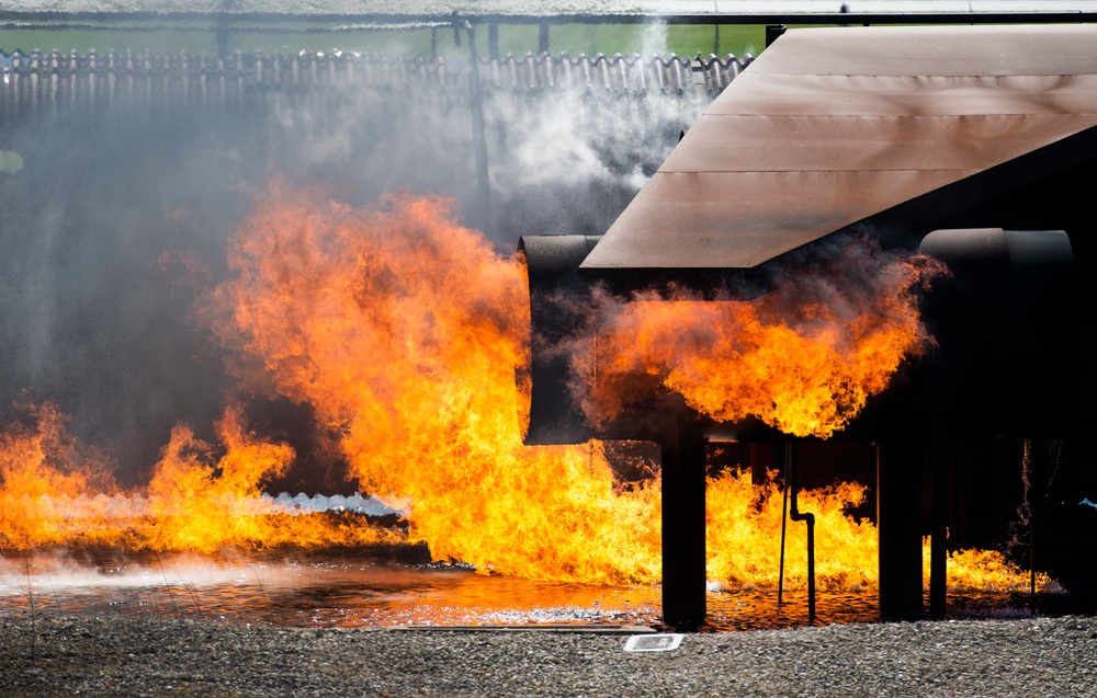 Wright-Patt Fire Department Conducts Fire Training