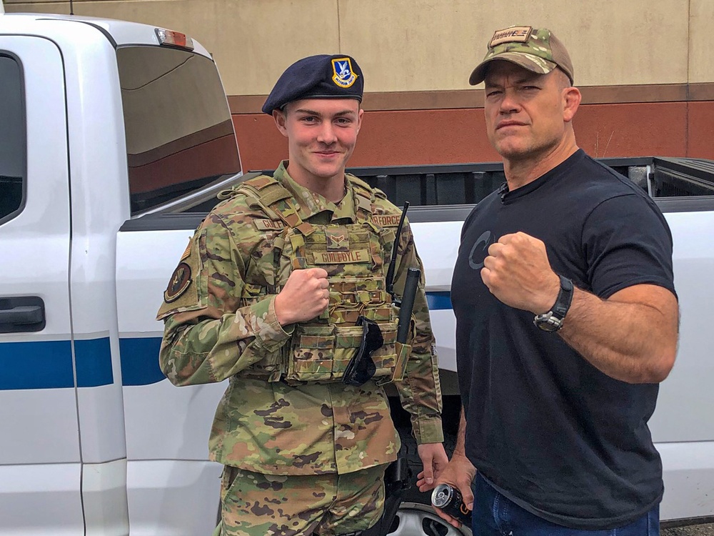Rookie 111th SFS member meets military idol