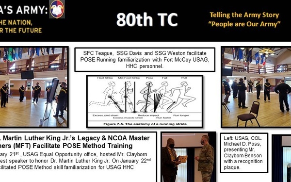 NCOA McCoy Honoring Dr. Martin Luther King Jr.’s Legacy &amp; NCOA Master Fitness Trainers (MFT) Facilitate POSE Method Training