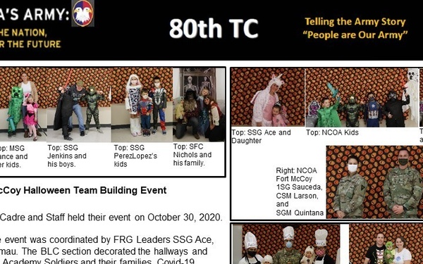 NCOA Fort McCoy Halloween Team Building Event