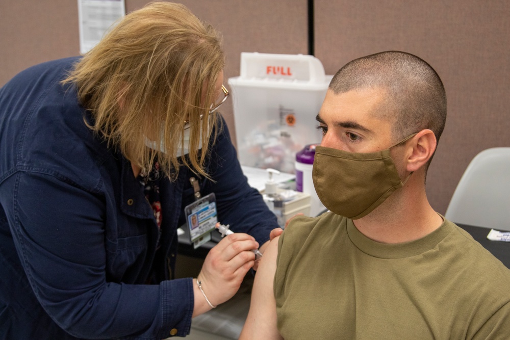 Eagle Brigade receives COVID-19 vaccinations