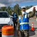 U.S. Sailors Operate the Drive Through Clinic at Jackson County Community Vaccination Center, Oregon