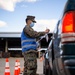 U.S. Sailors Operate the Drive Through Clinic at Jackson County Community Vaccination Center, Oregon