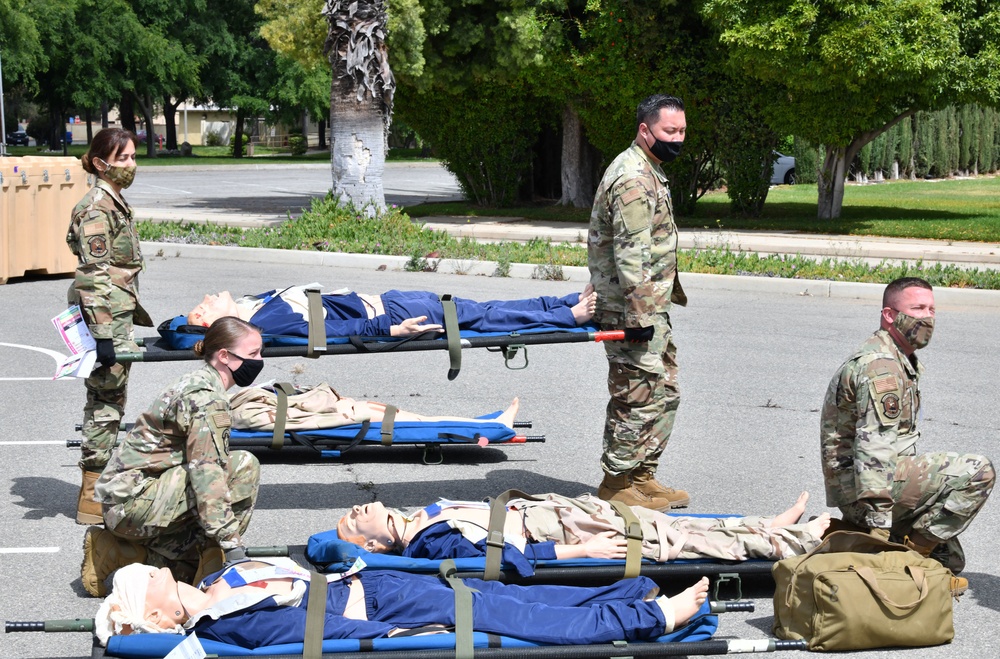 Reserve Airmen take part in Exercise Nexus Dawn medical scenario