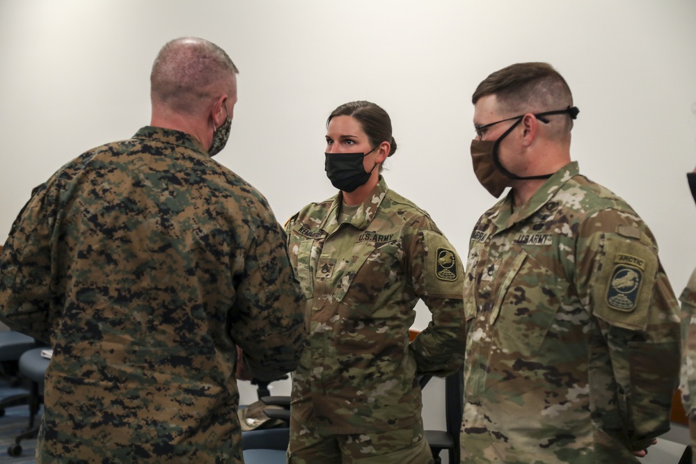 Space Command senior enlisted leader visits Colorado Guard space personnel