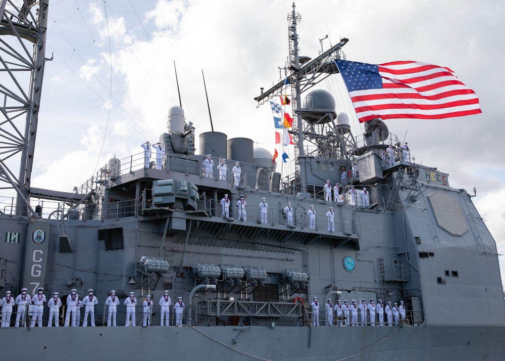 USS Port Royal returns to Pearl Harbor after deployment 