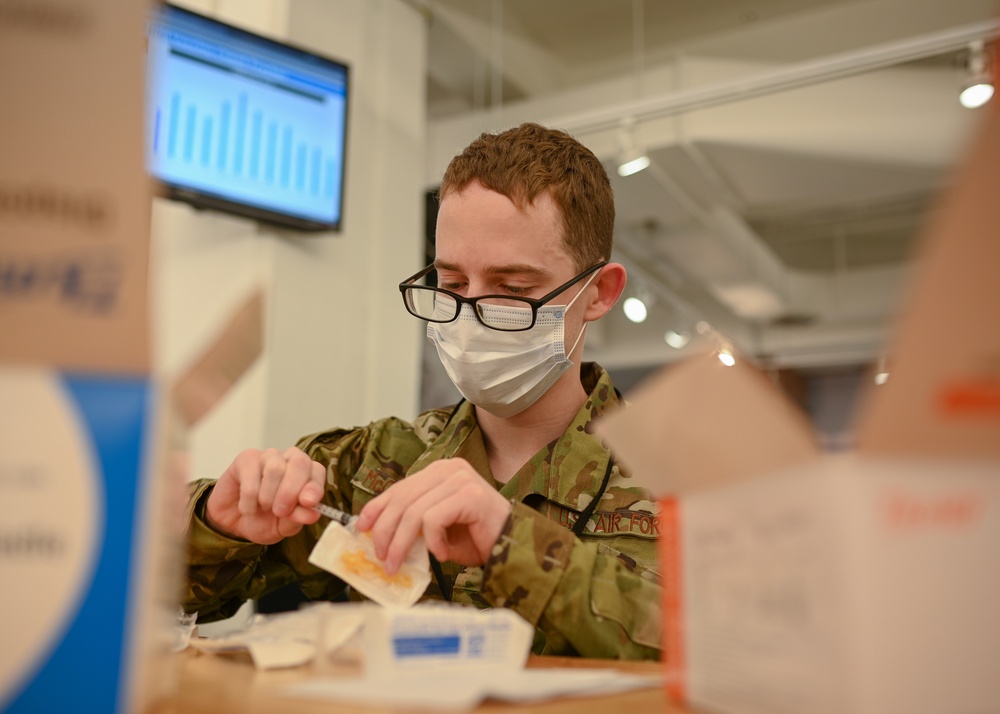 Meet the Airmen supporting the Ford Field Community Vaccination Center