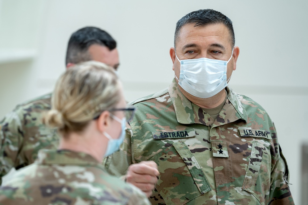 Maj. Gen. Estrada visits West Michigan Vaccine Clinic