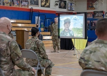 Chief of the Army Reserve applauds deployed Soldiers during USAR 113th Birthday Ceremony