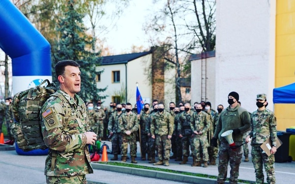 1st CAB conducts Weight of the world Ruck March