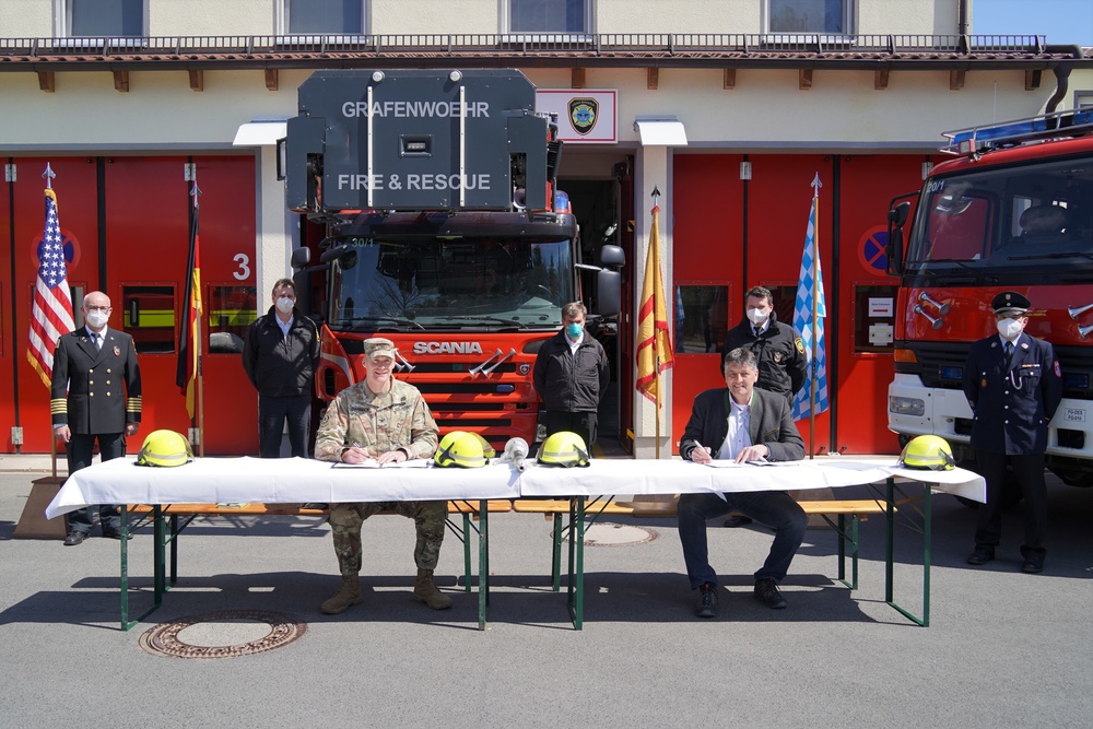 USAG Bavaria Fire Department Signing Ceremony